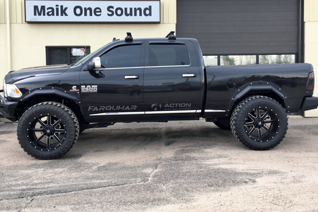 2018 RAM 2500 with professional window tint in North Bay